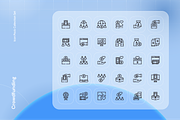 Crowdfunding Icon Set, an Icon by Nathaya Studio (Thumbnail 2 of 2)