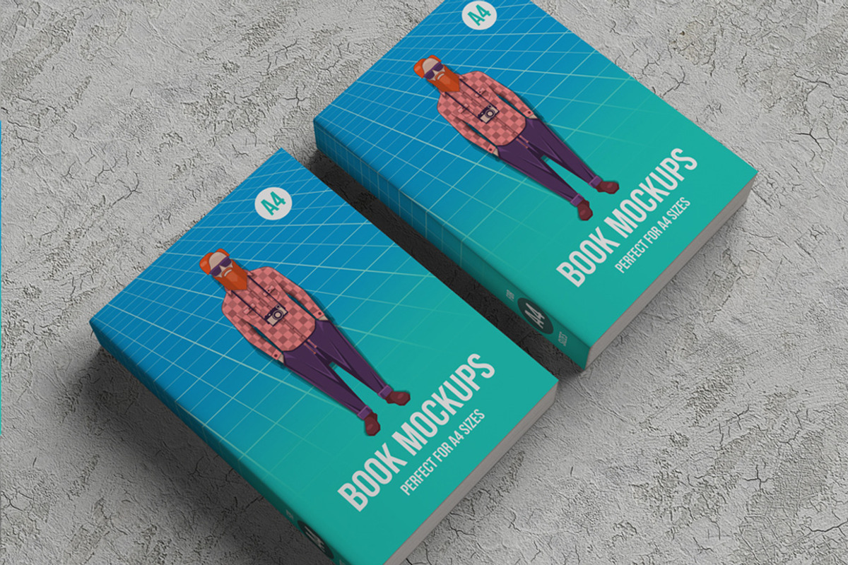 Book Mockups, a Print Template by Kongkow (Photo 4 of 7)