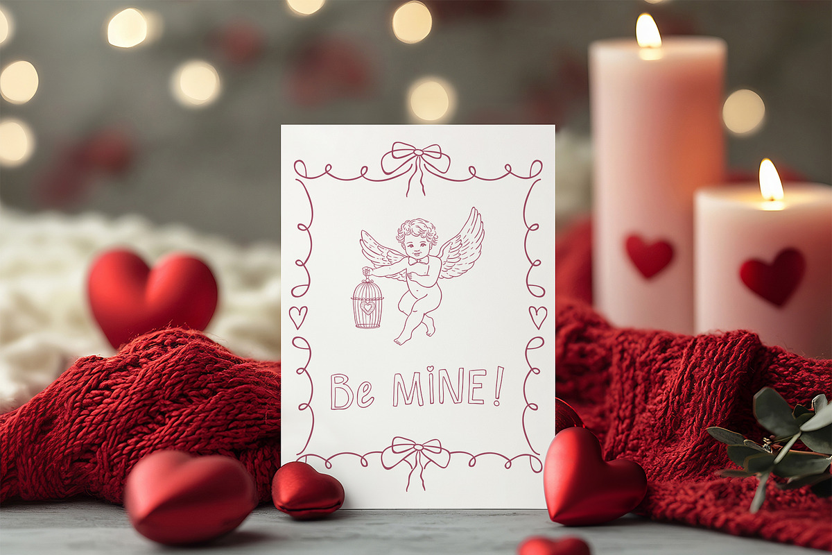 Whimsical Romance. Hand-Drawn Doodle, an Object Graphic by Designwork (Photo 4 of 11)