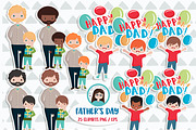 Father's day cliparts, an Illustration by Cute Little Workshop (Thumbnail 3 of 4)
