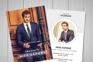Senior Graduation Announcement, an Invitation Template by Orcshape Studio
