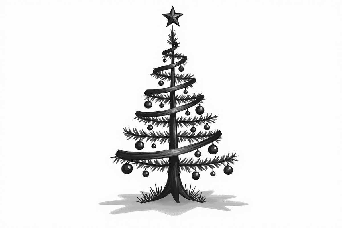 Merry Christmas Tree Clipart Collect, an Illustration by jahid234 (Photo 15 of 21)