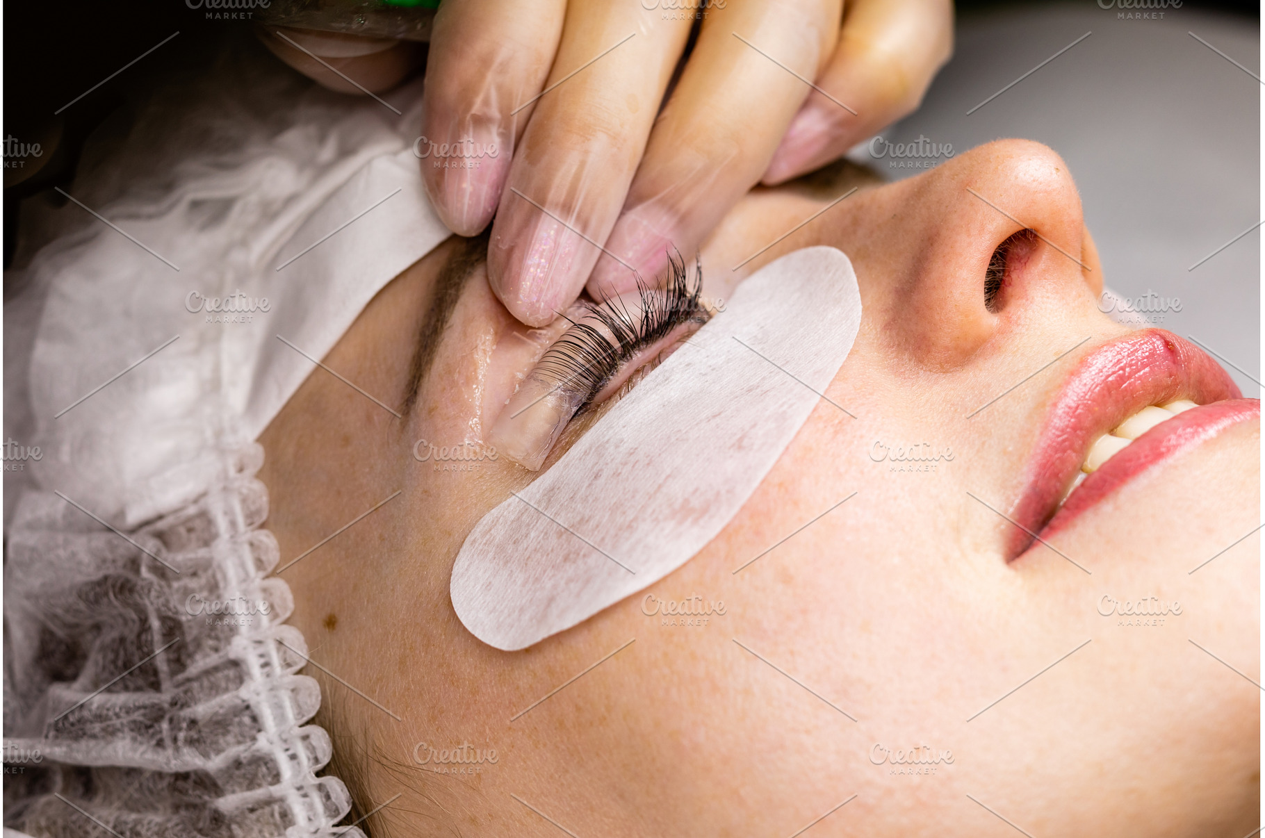 Female face under procedure of, a Beauty & Fashion Photo by oksix