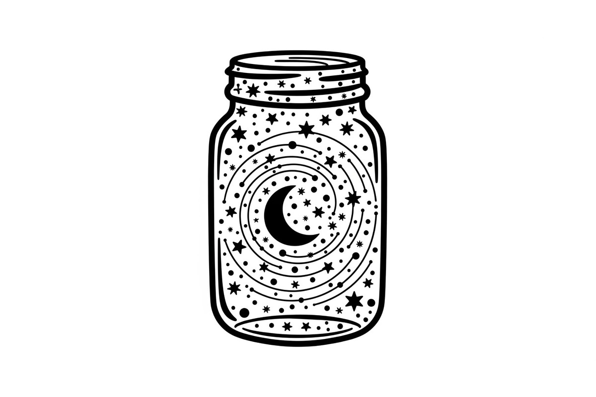 Cosmic Galaxy Jar Design Bundle, an Illustration by Creativeshirt (Photo 20 of 31)