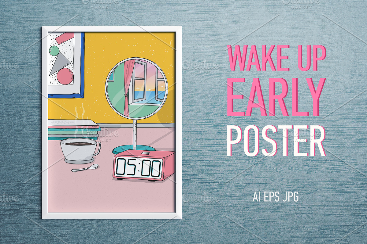 Waking up early in the morning, a Healthcare Illustration by Good Studio (Photo 1 of 3)