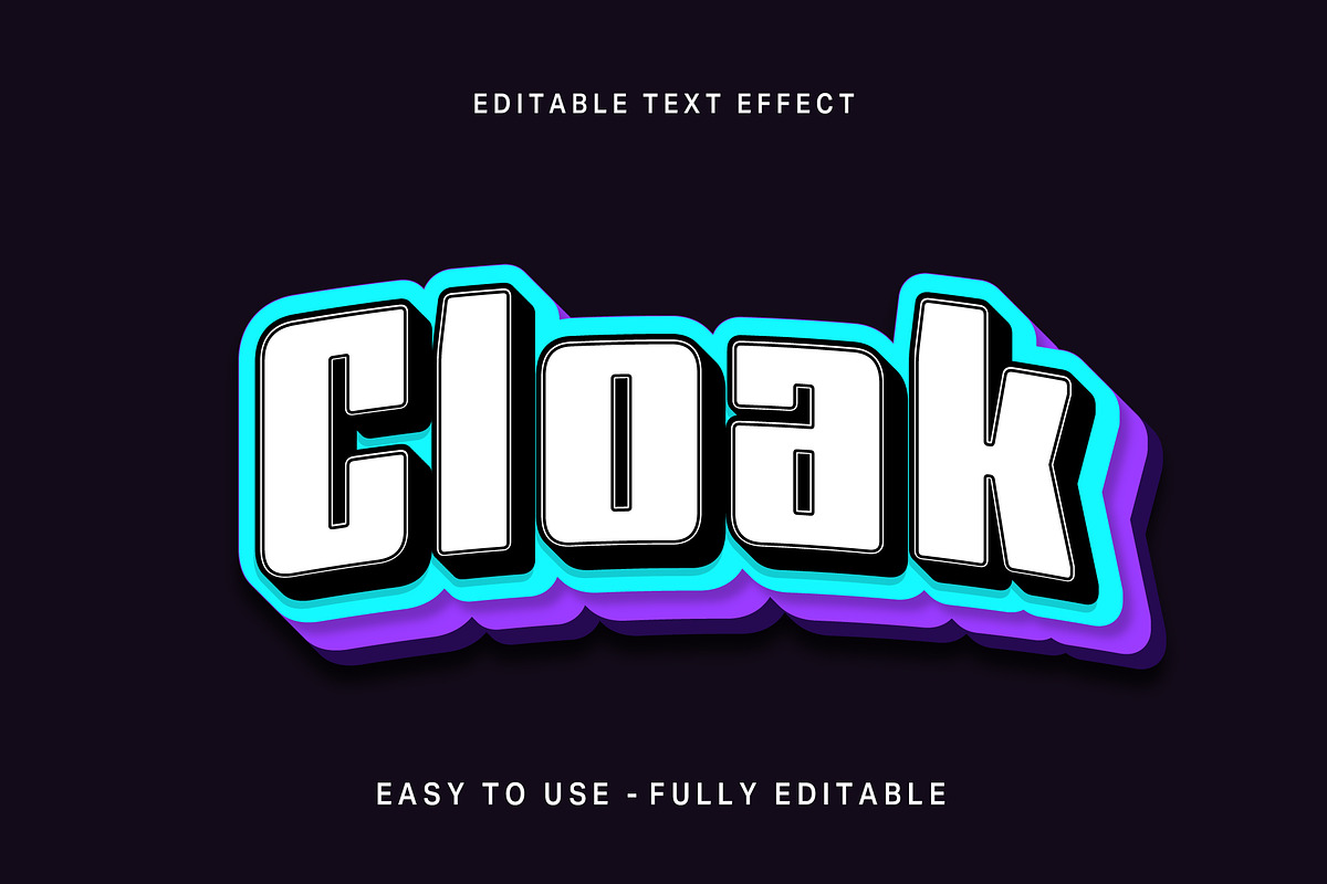 Offset Layered Shadow Text Effect