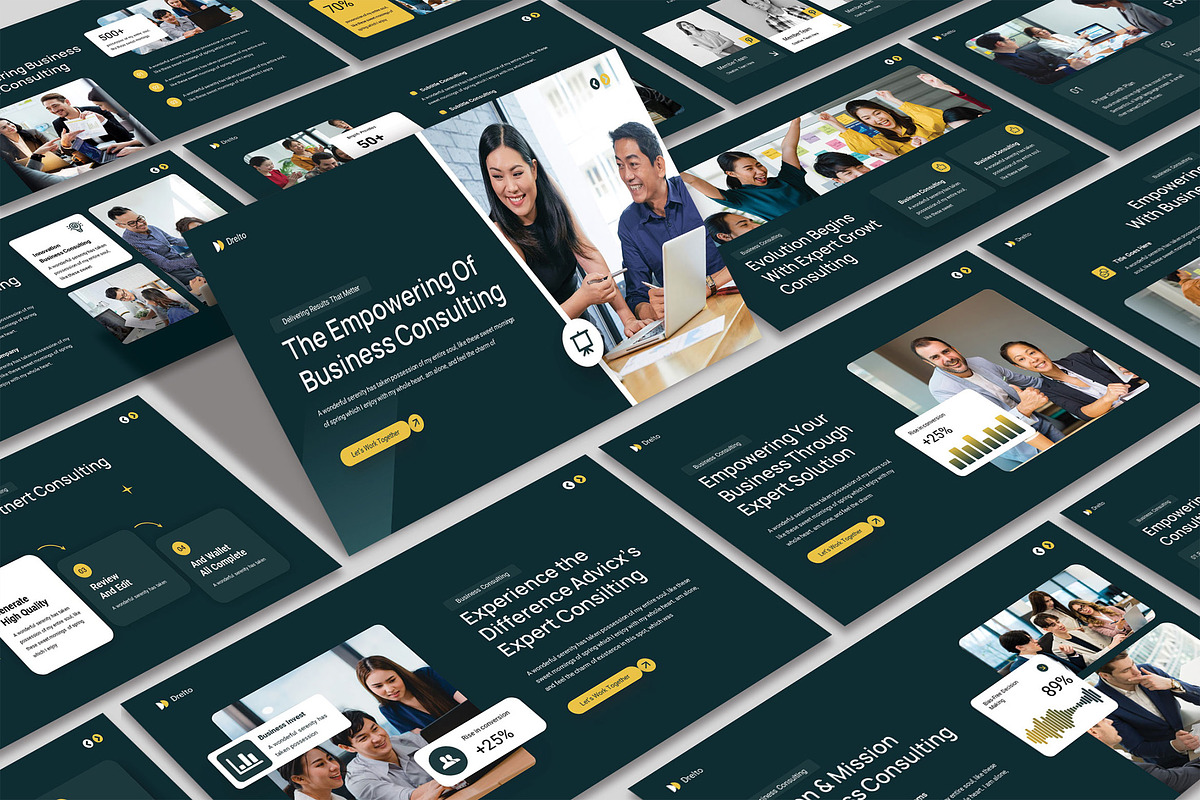 Drelto Presentation Template, a Presentation Template by TypeMakers (Photo 1 of 5)