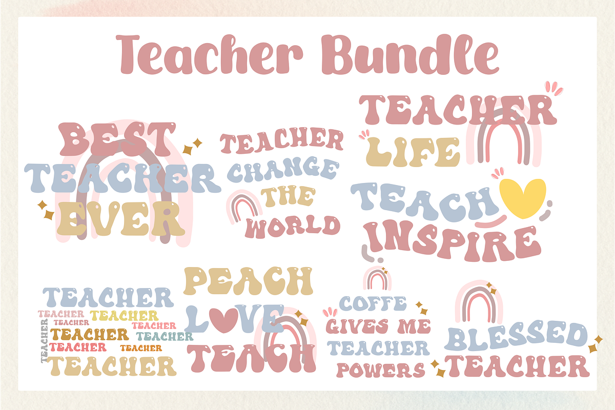 Teacher quote Bundle, a Graphic by craftNugraha