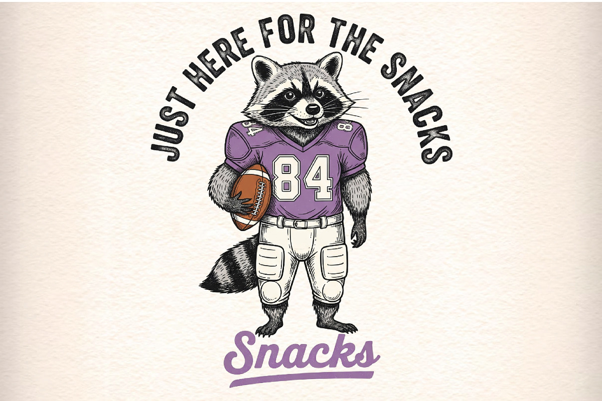 Football raccoon Png, an Illustration by Craft Nest (Photo 1 of 6)