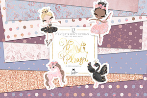 Ballerina Elegant Basics Patterns, a Pattern Graphic by KaramfilaS