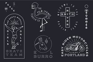 26 HIPSTER FLASH LOGOS EXTRAS