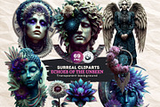 Echoes of the Unseen Surreal Clipart, a Person Illustration by ThatsDesignArt (Thumbnail 1 of 11)