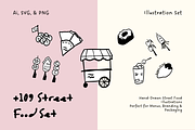 +109 Street Food Set Illustration, a Food Illustration by The Journey Atelier (Thumbnail 1 of 5)