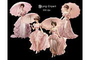 Parasol Lady PNG Clipart, an Illustration by Memories By Lea (Thumbnail 4 of 9)
