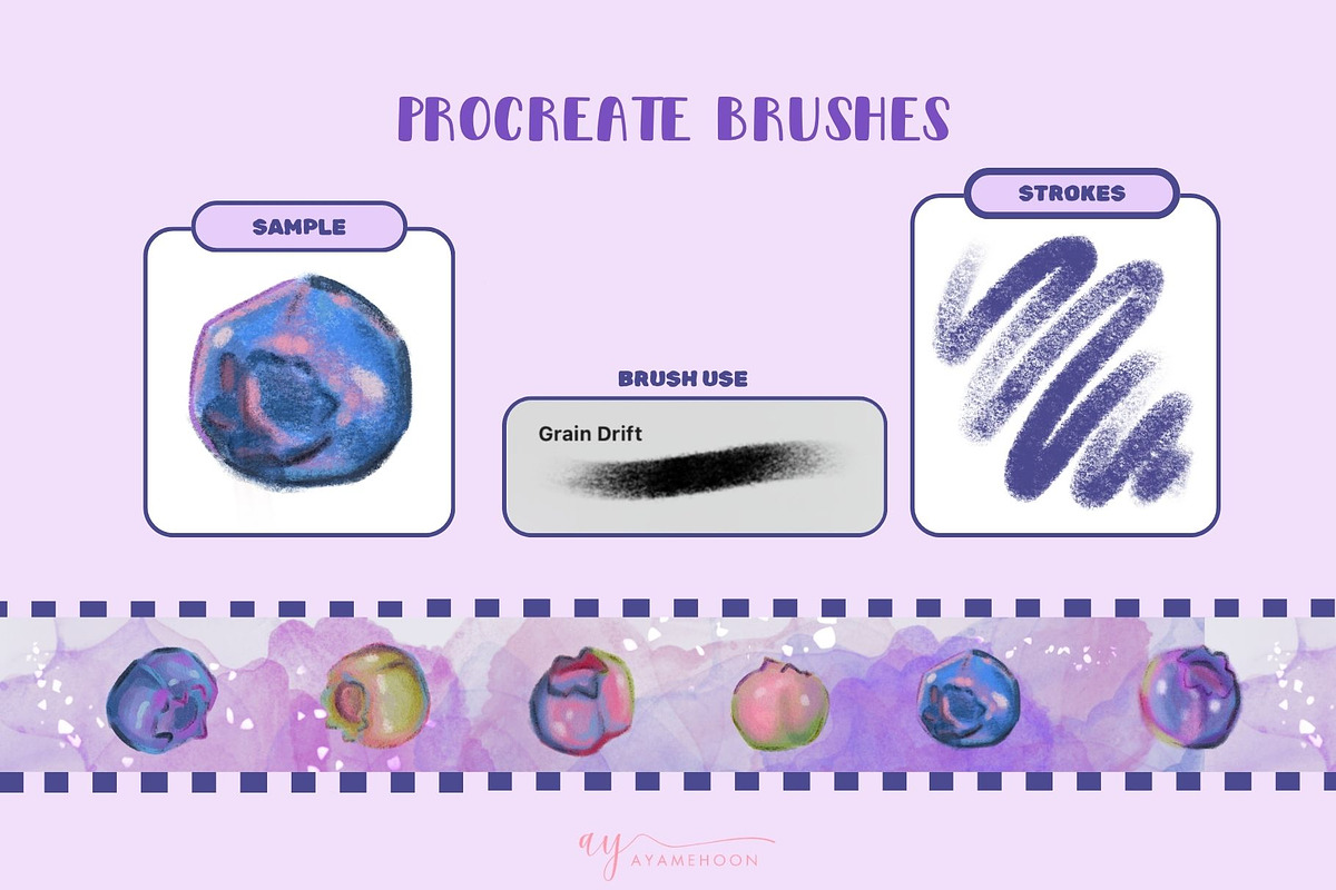 Bluebloom Soft Procreate Brushes, a Brush Add-On by ProcreateiBox (Photo 3 of 8)