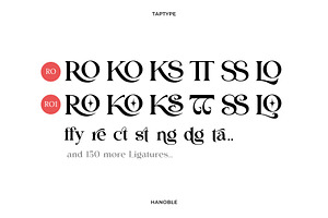 Hanoble - Modern Ligature Serif