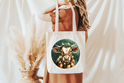 Christmas Highland Cow Clipart Bundl, an Illustration by Libby Wishes (Thumbnail 7 of 7)
