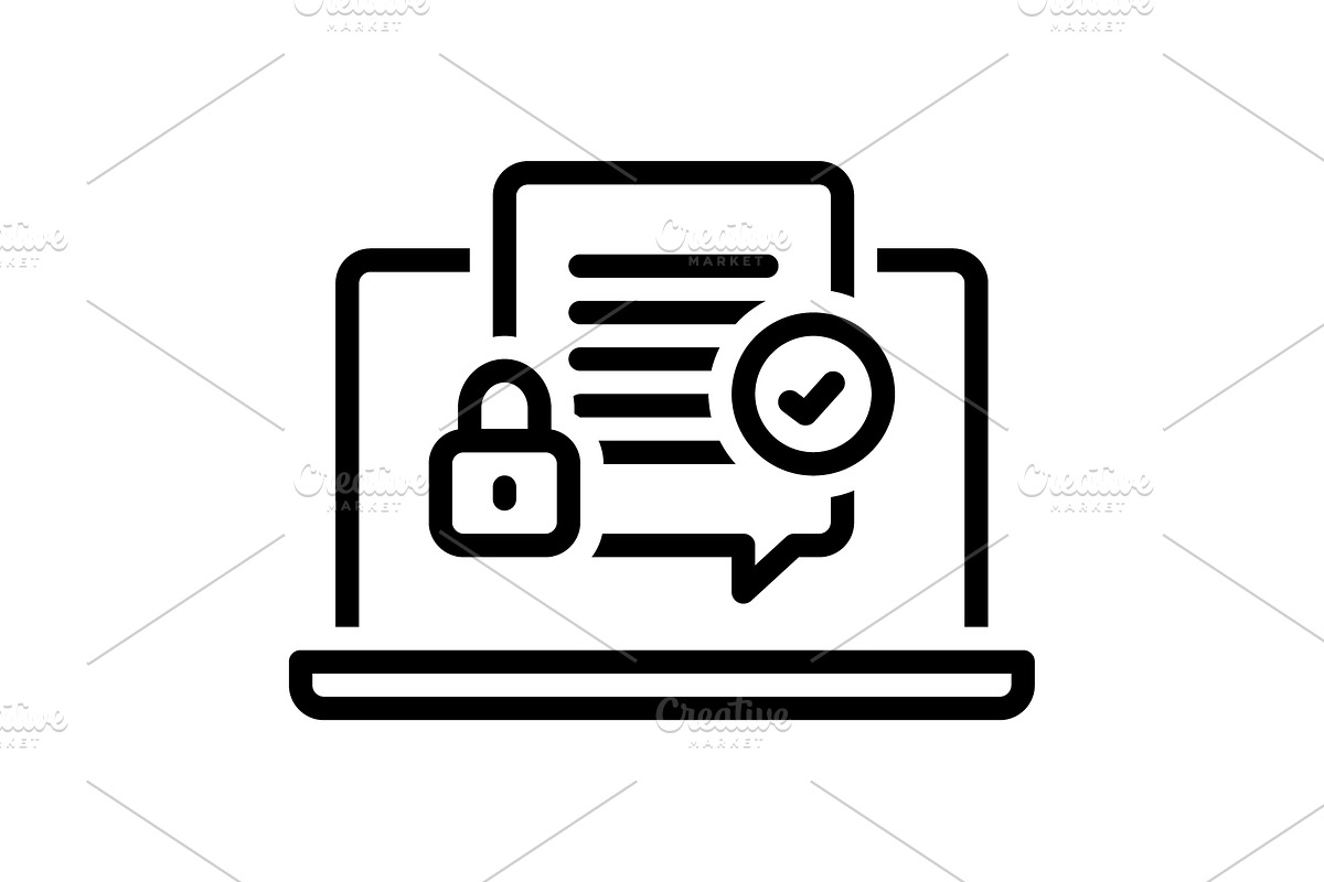 Secured key black icon, an Outline Icon by Creative priyanka