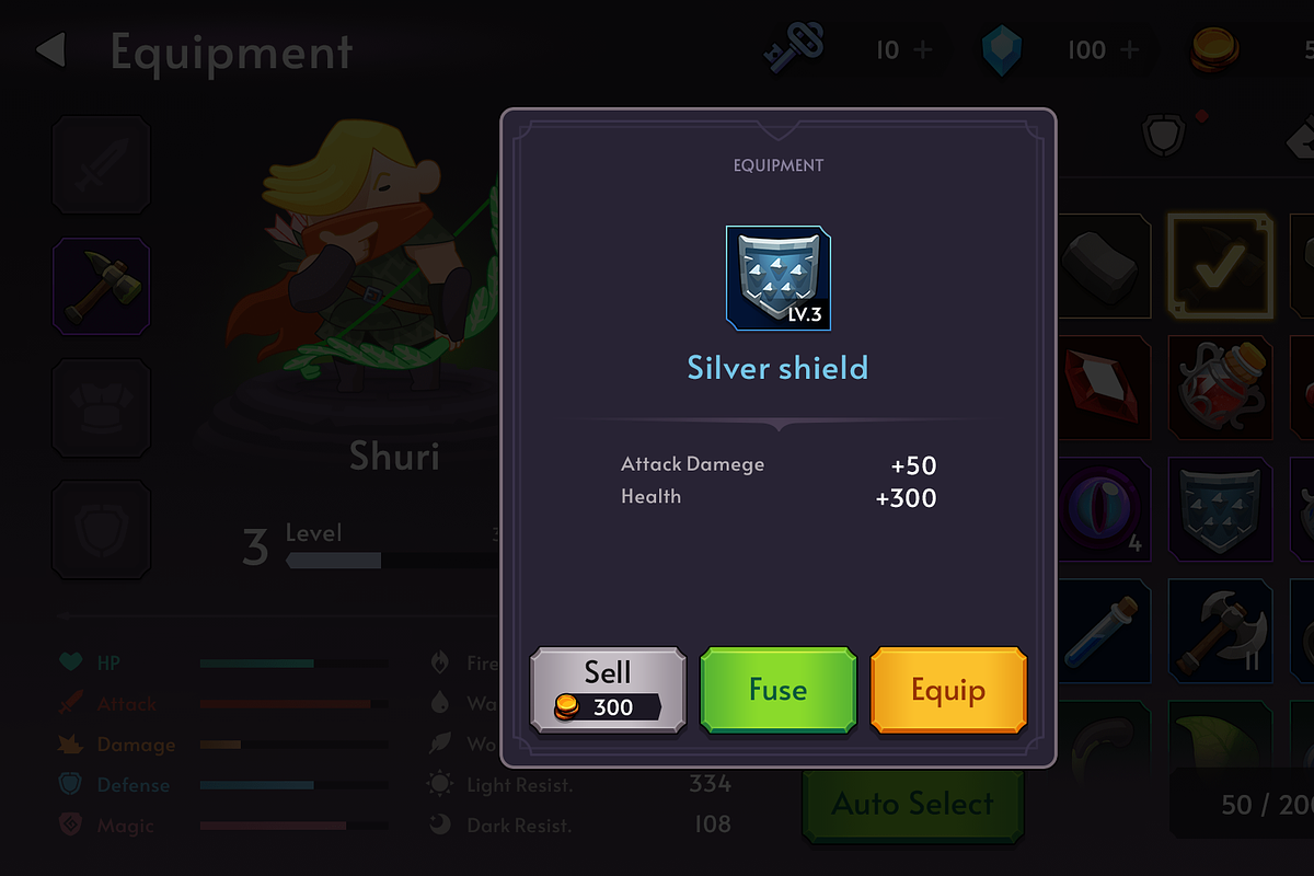 GUI Pro - Fantasy RPG, an UI Kit Template by LAYERLAB (Photo 28 of 59)