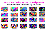 Vibrant 80s Retro Grainy Backgrounds, a Background Graphic by ArtIrisArt (Thumbnail 2 of 5)