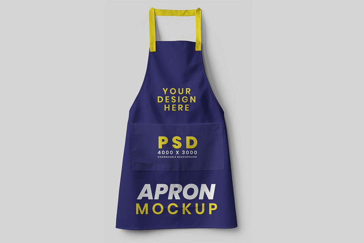 Apron Mockup Design, a Household Mockup by DigitAuras (Photo 2 of 6)
