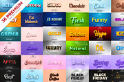 3D Editable Text Effect Bundle, an Action Add-On by Md Jahidul99 (Thumbnail 1 of 13)