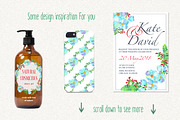 Watercolor hand drawn floral kit, an Illustration by Erifilia (Thumbnail 4 of 4)