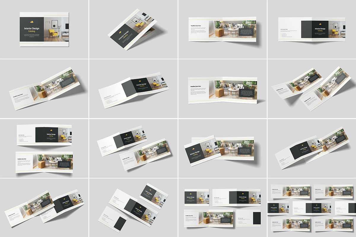 A4 Landscape Catalog Brochure Mockup, an Advertising Mockup by Compositing Studio (Photo 3 of 20)
