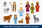 Christmas Nativity Characters Set, a Person Illustration by Scott Hodges (Thumbnail 2 of 4)