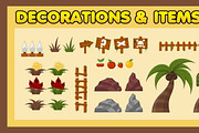 Platformer Game Tile Set 6, an Animal Illustration by pzUH (Thumbnail 4 of 4)