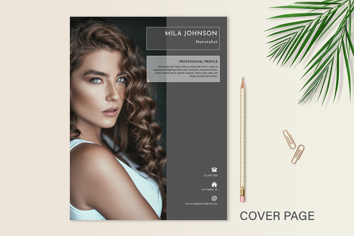 Hairstylist Resume Template, a Resume Template by Stanin Studio (Photo 3 of 10)