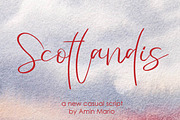 Scotlandis, a Script Font by AMINMARIO (Thumbnail 1 of 7)