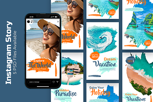 Travel - Instagram Story Template, a Social Media Template by UnicodeID
