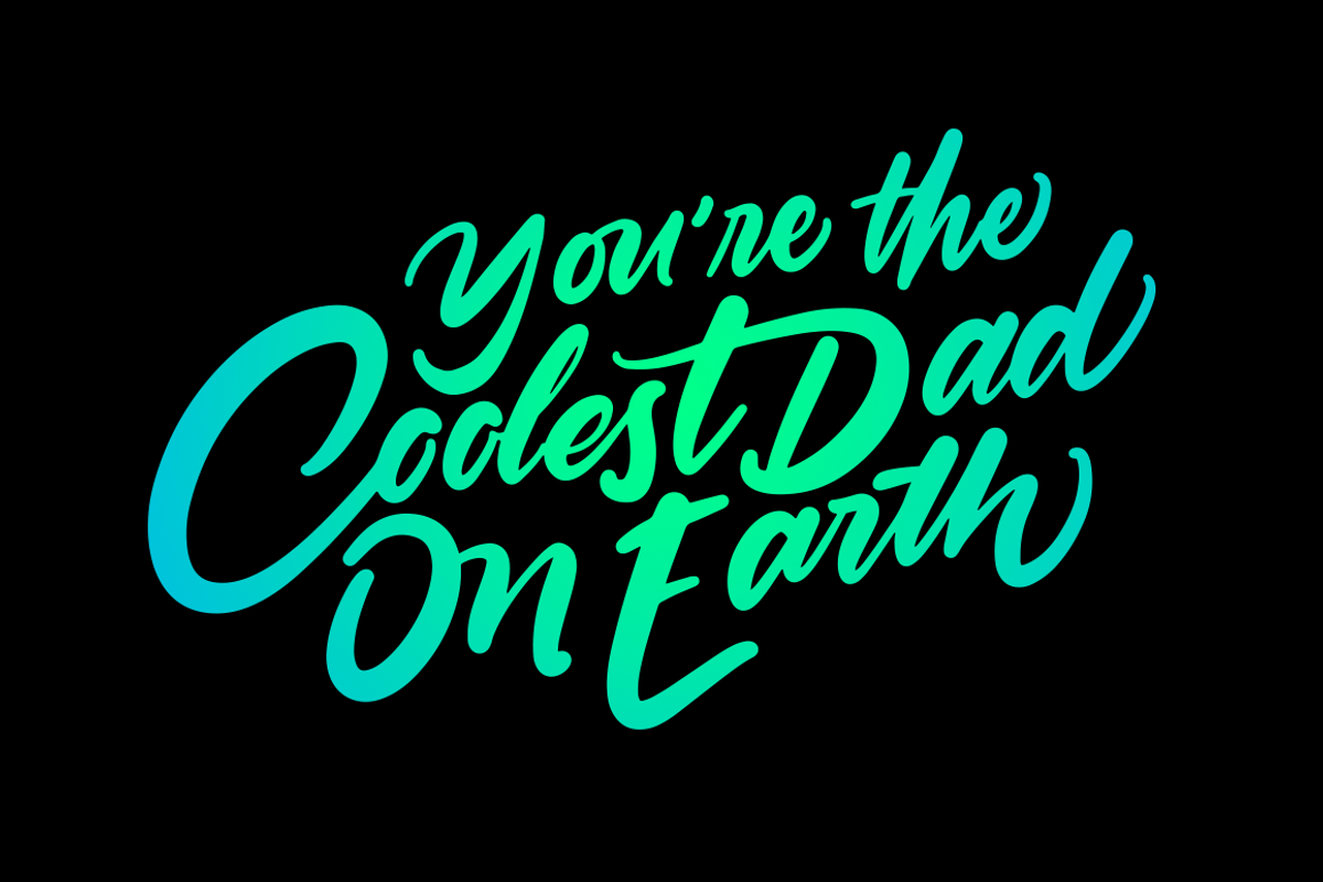 8 Father's Day Lettering Quotes, an Illustration by Davihero (Photo 11 of 11)