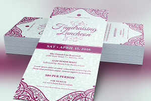 Fundraising Luncheon Flyer Template, a Flyer Template by Godserv Designs