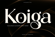 Koiga - Elegant Serif Logo Font, a Serif Font by Pekotype (Thumbnail 1 of 15)