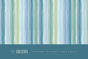 Stripes Painted Seamless Patterns