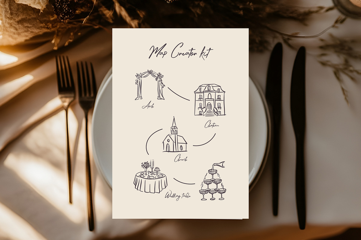 Whimsical Wedding Clipart, an Object Graphic by AnnArt (Photo 5 of 10)