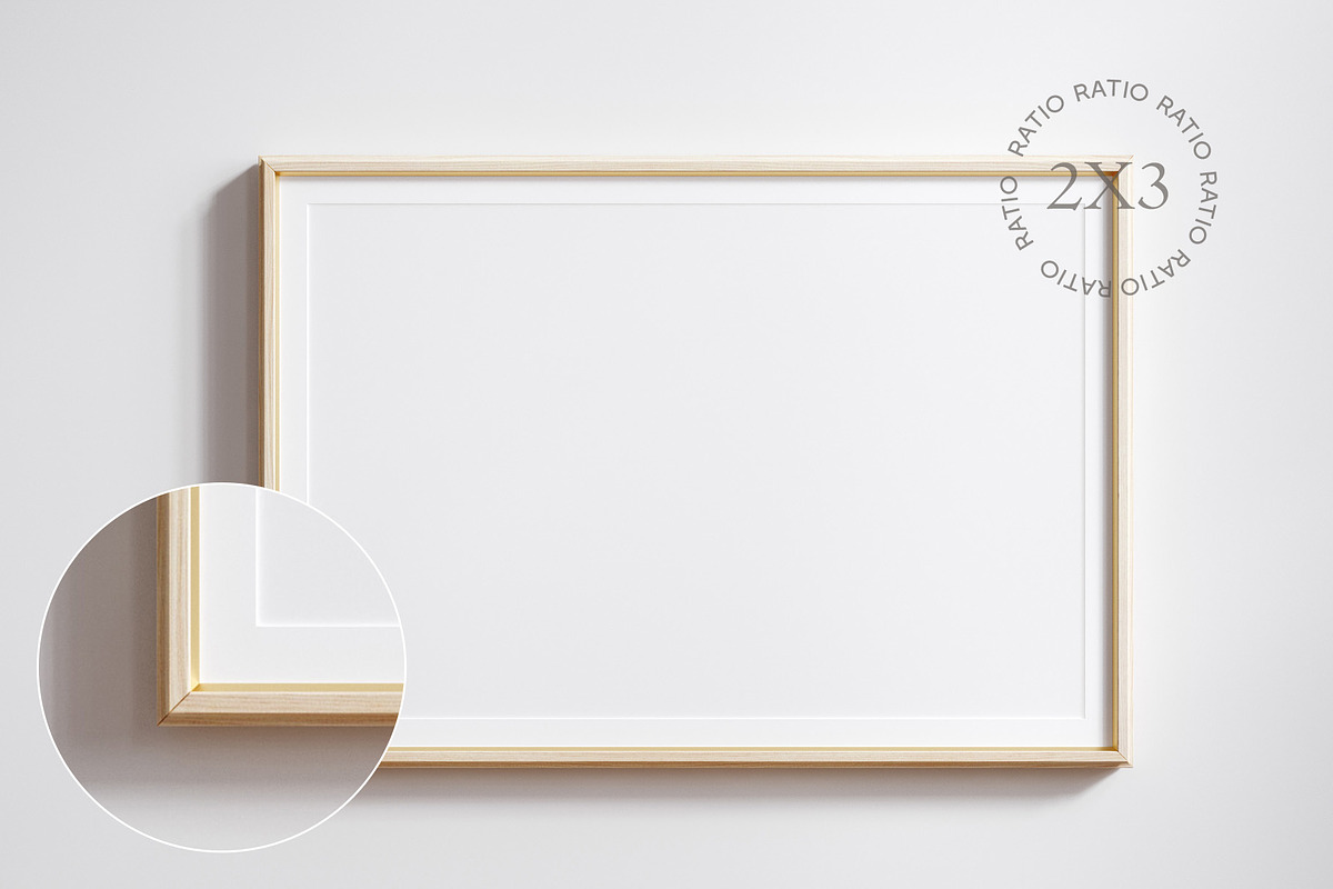 Wooden frame mockup close up, an Advertising Mockup by Artjafara (Photo 3 of 5)