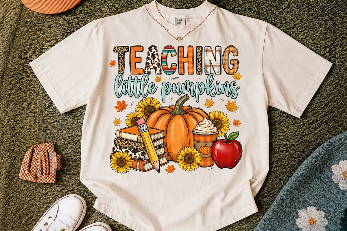 Teaching Little Pumpkins Png, a Seasonal Illustration by Libby Wishes (Photo 2 of 4)