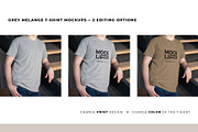 REALISTIC MALE T-SHIRT MOCKUP BUNDLE, a Shirt Mockup by TrendkeyMockups (Thumbnail 5 of 7)