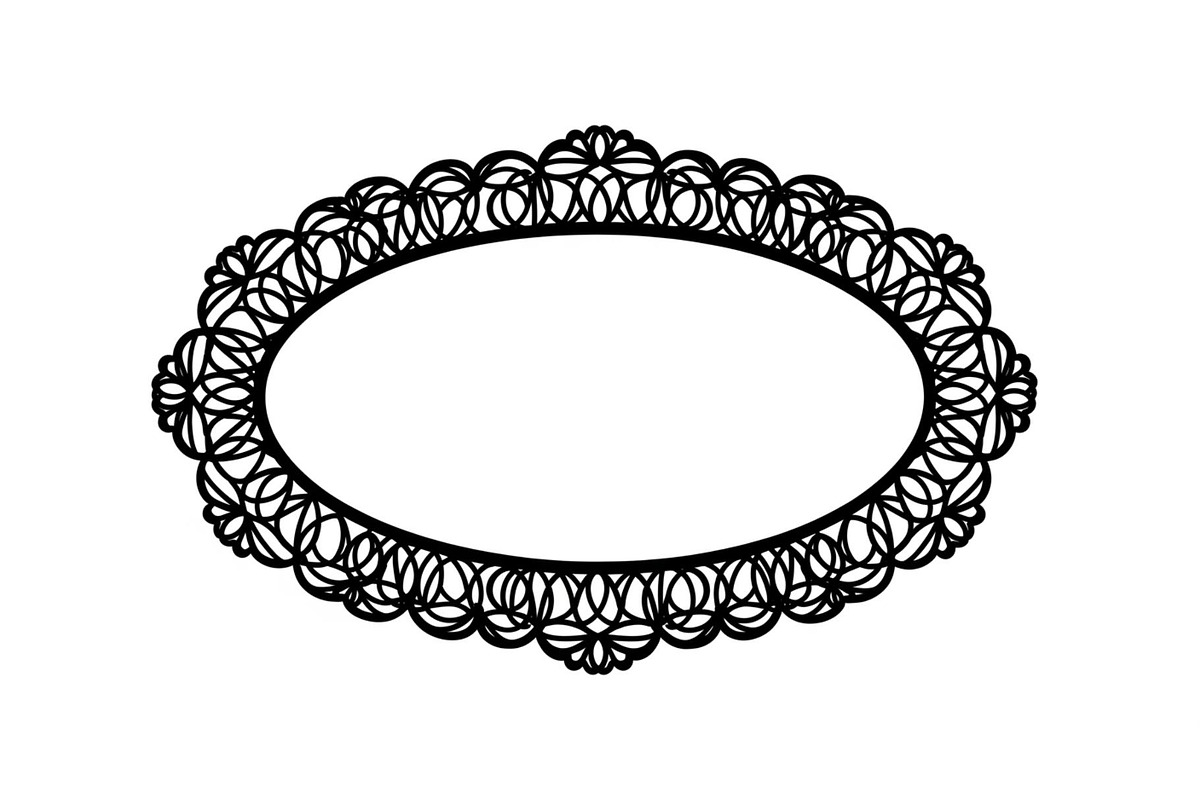 Vintage Lace Oval Frame Bundle, an Illustration by yasushie (Photo 27 of 30)