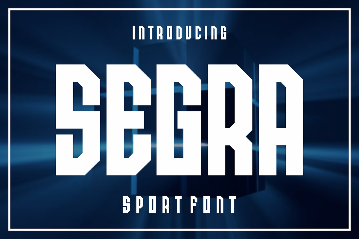 Segra - Sport Font, a Sans Serif Font by lelevien (Photo 1 of 4)