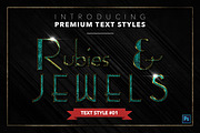 Rubies & Jewels #3 - 20 Text Styles, a Layer Style Add-On by Jonas Stensgaard (Thumbnail 2 of 23)