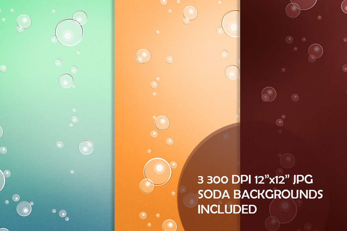 Refreshing Drinks Graphics Set, a Food Illustration by Dapper Dudell (Photo 3 of 3)