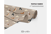 Dog Breeds paws love pattern, a Pattern Graphic by Milatoo (Thumbnail 2 of 4)