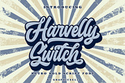 Haverlly Switch Retro Script Font, a Script Font by Graphicxell (Thumbnail 1 of 12)