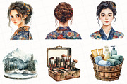 Cozy Winter Spa Clipart, an Illustration by OK Design (Thumbnail 3 of 5)