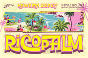 Ricopalm - Hawaiian Display Font, a Sans Serif Font by Artisan Themes (Thumbnail 1 of 12)