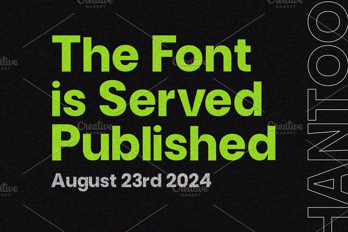 Shantoo - A Bold Sans Serif Font, a Sans Serif Font by Sagar Gabol (Photo 2 of 2)
